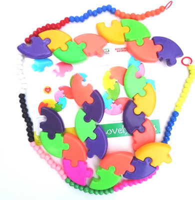

Aparnas Montessori Educational Learning Toys Links and counting beads for kids birthday gift love girl(Multicolor)