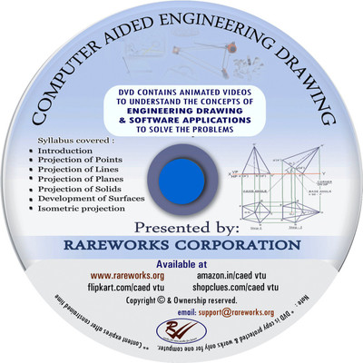 

COMPUTER AIDED ENGINEERING DRAWING FIRST YEAR ENGINEERING(DVD English)