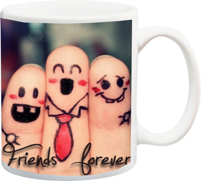 

Stylotrendz Friends Forever Special Gift for Friend Ceramic Mug(325 ml), White