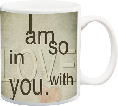 

Stylotrendz I am so in love with you best gift for lover coffee Ceramic Mug(325 ml), White