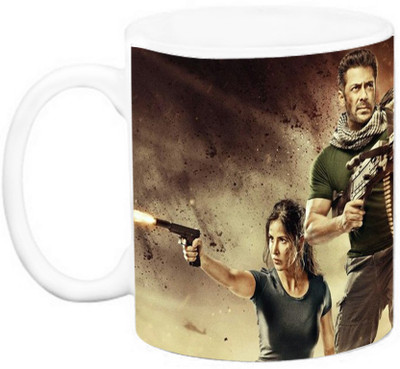 

EFW BOLLYWOOD ACTORS - SALMAN KHAN & KATRINA KAIF Tiger zinda ha (Design 3) Ceramic Mug(325 ml), Multicolor