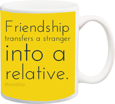

Stylotrendz Friends Ceramic Mug(325 ml), White