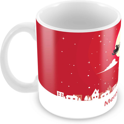 

Tuelip Best Wishes Gifts for Merry Christmas and New Year with beautiful printing Tea and Coffee 350 ml Ceramic Mug(350 ml), Multicolor
