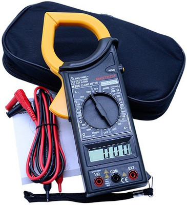 

BalRama Mastech M266 Digital Clamp Meter AC/DC Voltage + AC Current + Resistance + Frequency Tester + Temperature Measurement + Electrical Testing Meter Digital Multimeter(2000 Counts)