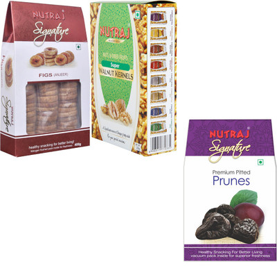 

Nutraj Dry Fruits Super Saver Pack 850g Walnuts, Prunes, Figs(920 g, Pouch)