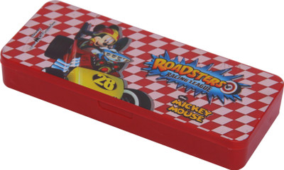 

Disney Mickey MICKEY Art Plastic Pencil Box(Set of 1, Red)