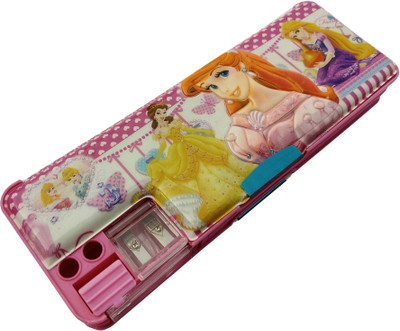 

Ashmaadi Girls Pencil Box Double sided Dual Sharpener Art Plastic Pencil Box(Set of 1, Multicolor)