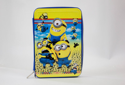 

Shopkooky Perfect to use Minion Metal Pencil box with Double Partition (pack of 1) Art Metal Pencil Box(Set of 1, Yellow, Blue)