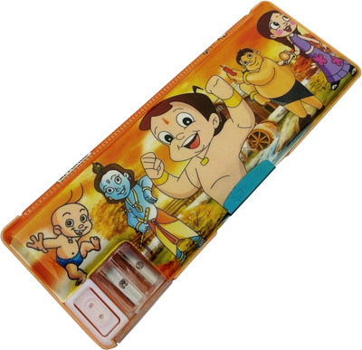 

Ashmaadi Pencil Box Double sided dual Sharpener Art Plastic Pencil Box(Set of 1, Multicolor)