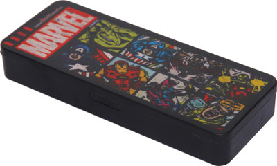 

Marvel Avengers AVENGER Art Plastic Pencil Box(Set of 1, Black)