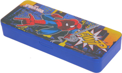 

Marvel Spiderman SPIDERMAN Art Plastic Pencil Box(Set of 1, Blue)