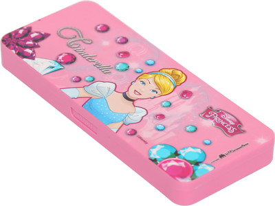 

Disney Disney Princess CINDERELLA Art Plastic Pencil Box(Set of 1, Pink)