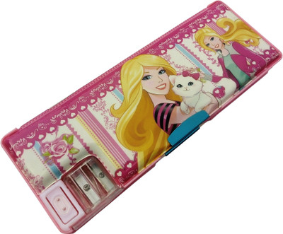 

Ashmaadi Girls Pencil Box Dual sharpener with magnetic lock Art Plastic Pencil Box(Set of 1, Multicolor)
