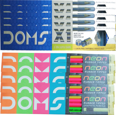 

DOMS XI + Neon Pencils Pencil(Multicolor)