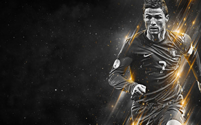 

Christiano Ronaldo Wall Poster PWRGVALPHAPOS294 Paper Print(18 inch X 12 inch, Rolled)