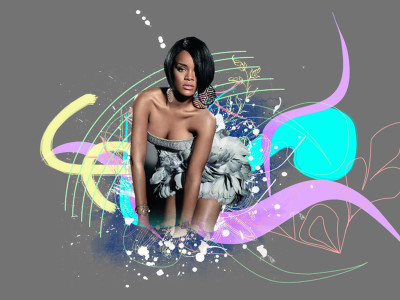 

Rihanna Wall Poster PWRGVALPHAPOS1234 Paper Print(18 inch X 12 inch, Rolled)