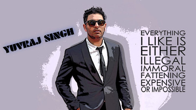 

Yuvraj Singh Wall Poster PWRGVALPHAPOS569 Paper Print(18 inch X 12 inch, Rolled)