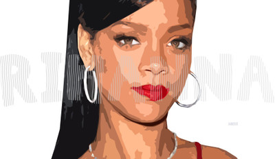 

Rihanna Wall Poster PWRGVALPHAPOS1199 Paper Print(18 inch X 12 inch, Rolled)