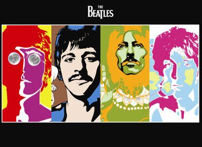 

The Beatles Wall Poster PWRGVALPHAPOS82 Paper Print(18 inch X 12 inch, Rolled)