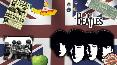 

The Beatles Wall Poster PWRGVALPHAPOS93 Paper Print(18 inch X 12 inch, Rolled)