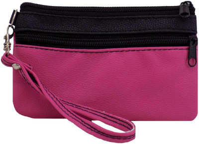

Bagaholics Multipurpose Wallet Pencil Pouch Travel Makeup Toilet Kit Handbag Organizer Medicine Bag Ideal Gift Pouch(Pink)
