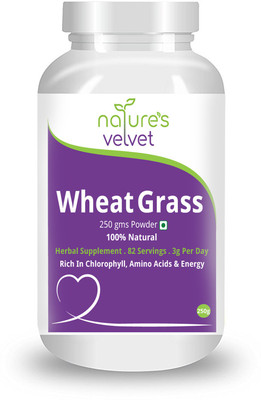 

Natures Velvet Lifecare Wheat grass powder Plant-Based Protein(250 g, unfalvoured)