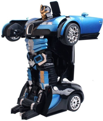 

starsky Remote Controlled one Button Car To Transformer to Car Converting Bugatti Style Transformer(Blue)