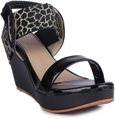 

Stepee Women Black Wedges