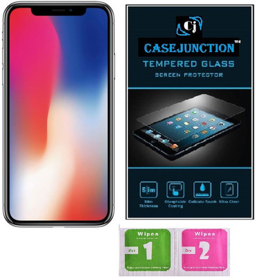 CASEJUNCTION Tempered Glass Guard for Apple iPhone X(Pack of 1)
