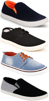 

Clymb Men's Combo Pack Of 4 Casual Sneakers For Men(Multicolor