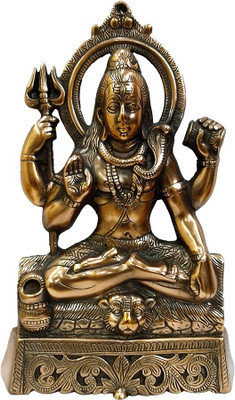

FABZONE Wall Hanging Antique Lord Shiva Shanker Statue Hindu God Bholenath Sculputer Handicraft Idol Shivratari,Diwali Decorative Spiritual Puja Vastu Showpiece Figurine - Religious Pooja Gift Item & Murti for Mandir / Temple / Home / Office Decorative Sh