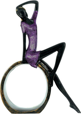 

Grazzo Pretty Lady Purple Carved Decorative Showpiece - 28.5 cm(Polyresin, Purple)