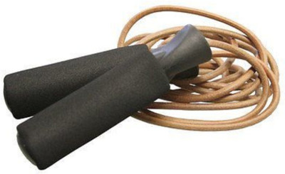 

Arnav Leather Rope With Comfortable Grip Ball Bearing Skipping Rope(Black, Length: 274 cm), Black;leather