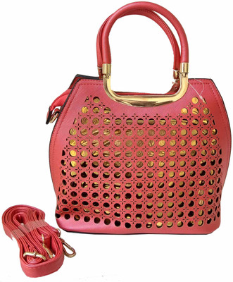 

ALIVE Women Casual Pink Leatherette Shoulder Bag