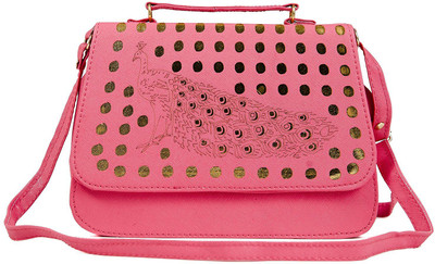 

clementine Girls Casual Pink PU Sling Bag