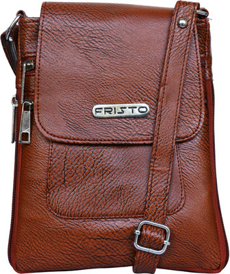 

Fristo Women Casual Brown PU Sling Bag