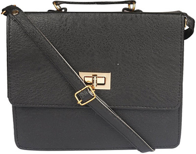 

clementine Girls Casual Black PU Sling Bag