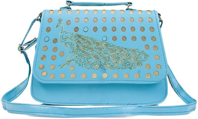 

clementine Girls Casual Blue PU Sling Bag