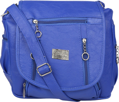 

TARSHI Women Casual Blue PU Sling Bag