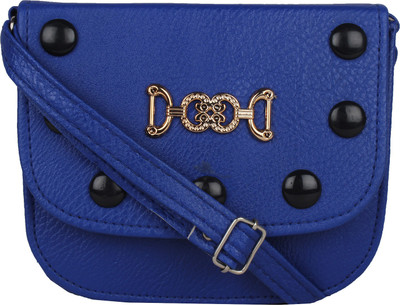 

Easy Dealss Women Casual Blue PU Sling Bag