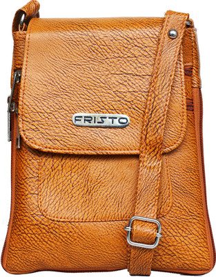 

Fristo Women Casual Tan PU Sling Bag