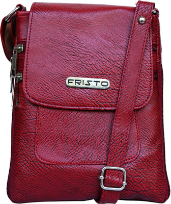 

Fristo Women Casual Maroon PU Sling Bag