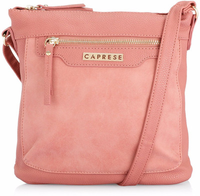 

Caprese Women Casual Pink Leatherette Sling Bag