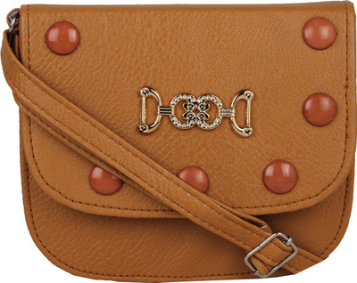 

Easy Dealss Women Casual Brown PU Sling Bag