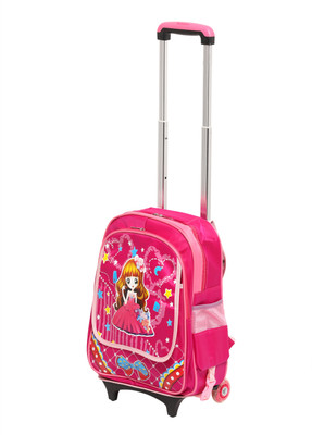 

HSR Children's 3D Unique Design Kids Trolley Bag Small Travel Bag - 2 Wheel(Pink)