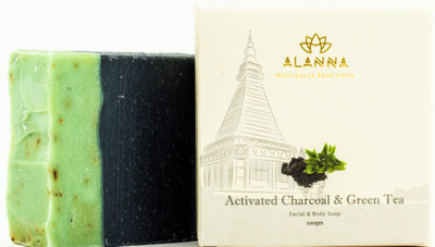 

Alanna Naturally Beautiful Activated Charcoal & Green Tea Soap(100 g)