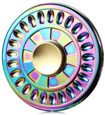

Smart Fidget Mahabharat Wheel Multi - Colour Rainbow Style Full Metal Hand Wind Fidget Spinner(Multicolor)