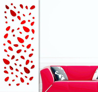 

Naveed Arts  Acrylic wall sticker Sticker(Pack of 1, Red mirror