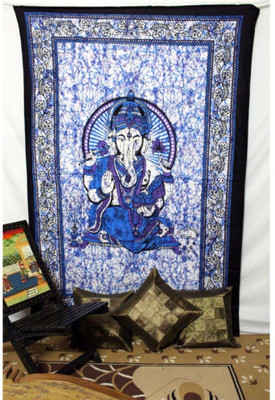 

Shopping Rajasthan Handmade Tapestry Tapestry(Blue)