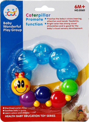 

Toys Factory BABY TITHER CATERPILLAR Teether(Multicolor)